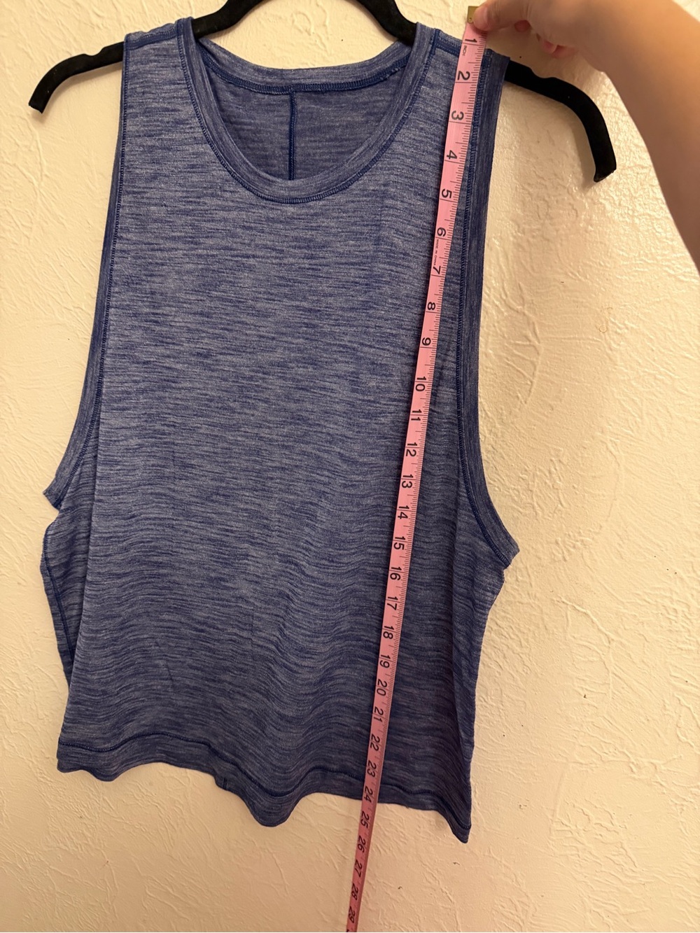 lululemon athletica Heathered Navy Blue Performance Tank - Women's - Picture 7 of 7